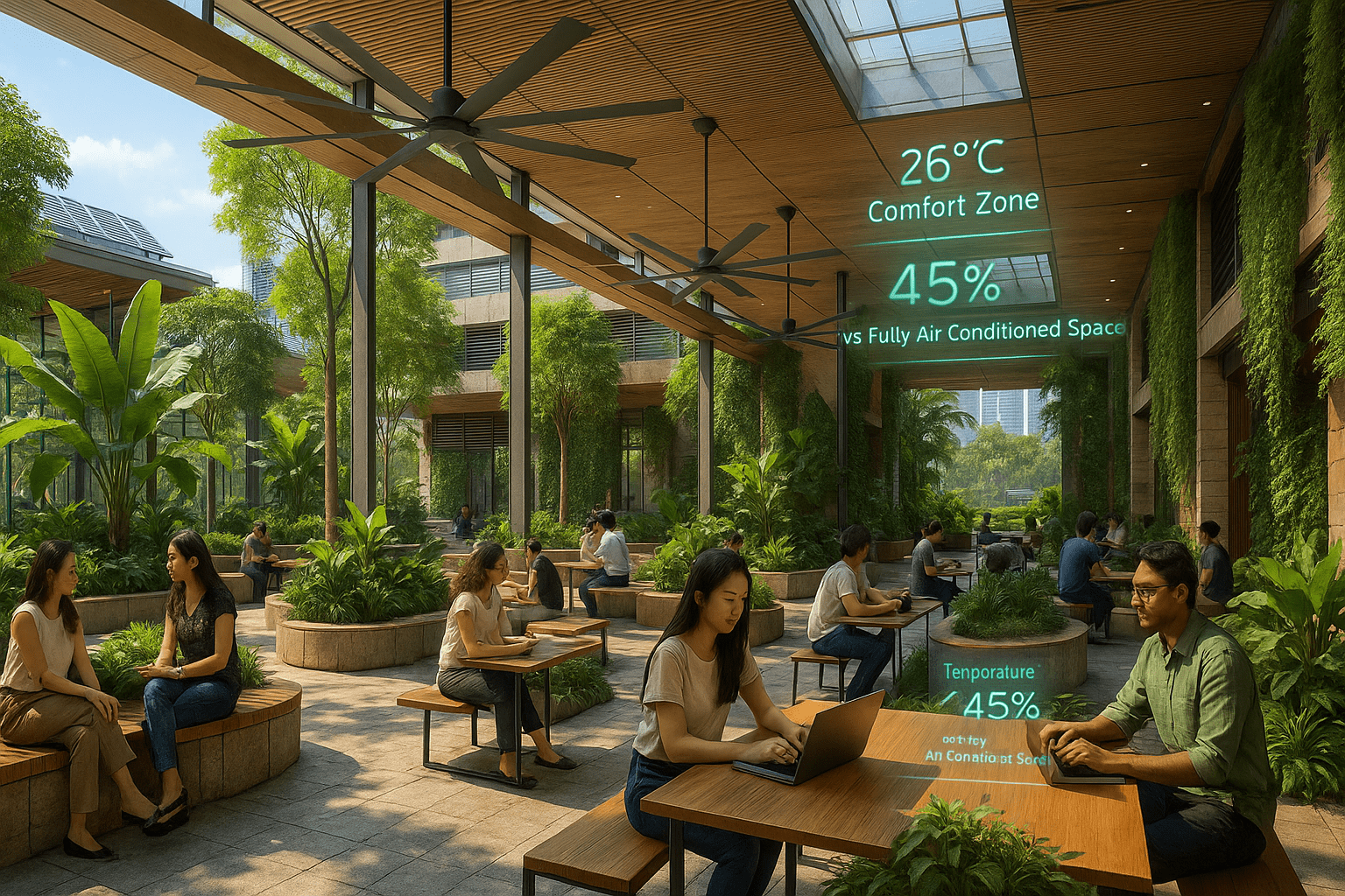 Less aircon and more natural air