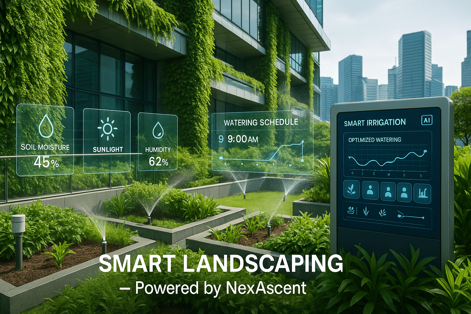 Smart Landscaping for Sustainable Buildings