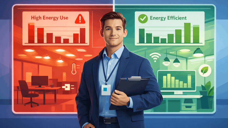 Managing an energy efficient builds starts with measurement and showing actionable info