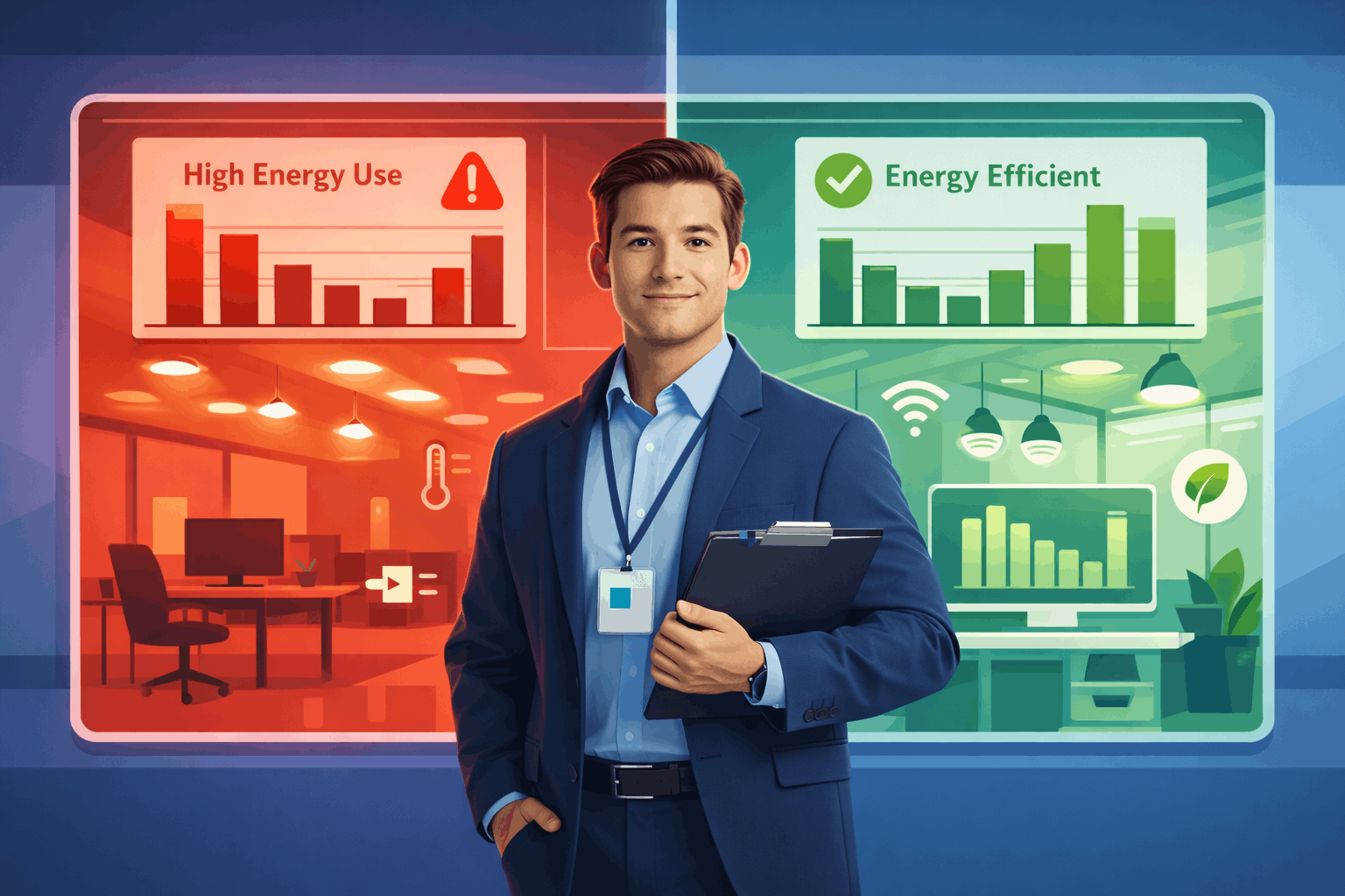 Managing an energy efficient builds starts with measurement and showing actionable info
