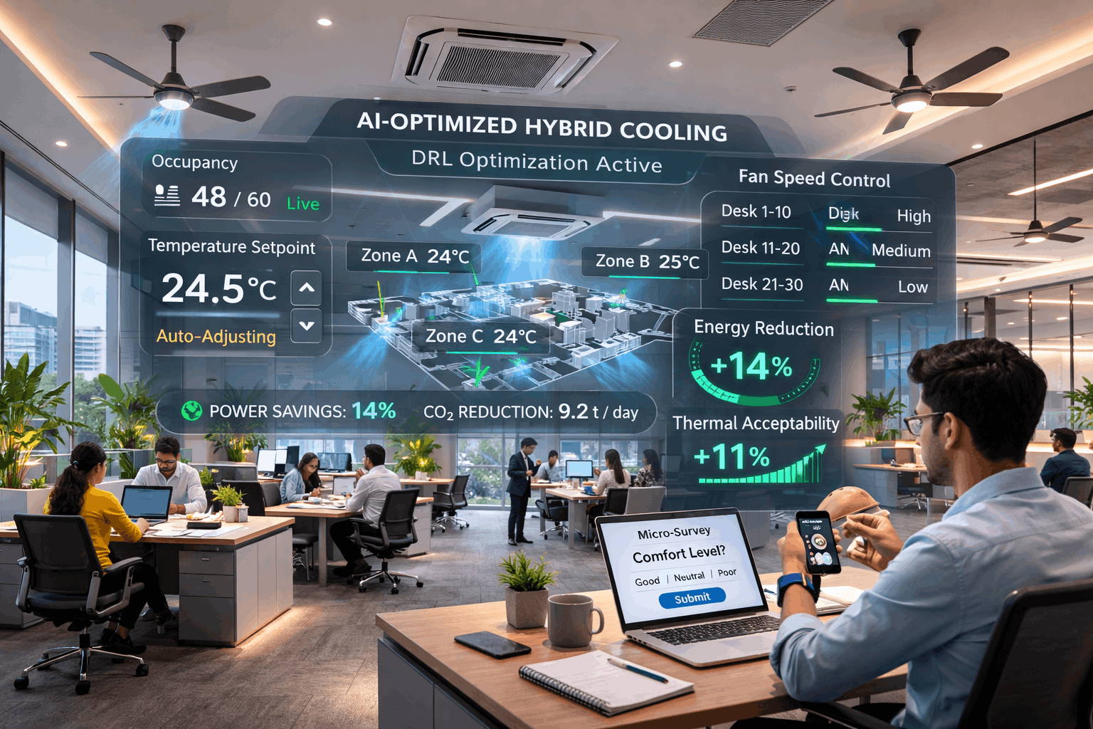 Ideal hybrid cooling deployment