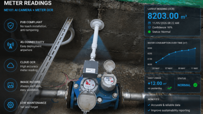 MeterOCR AI camera for PUB water meter reading Singapore