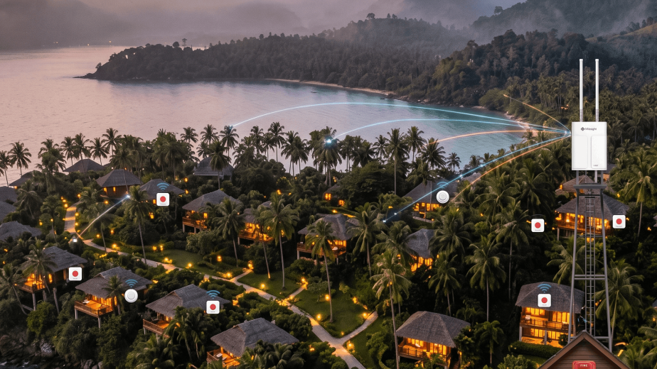 wireless resort safety system LoRaWAN villa deployment