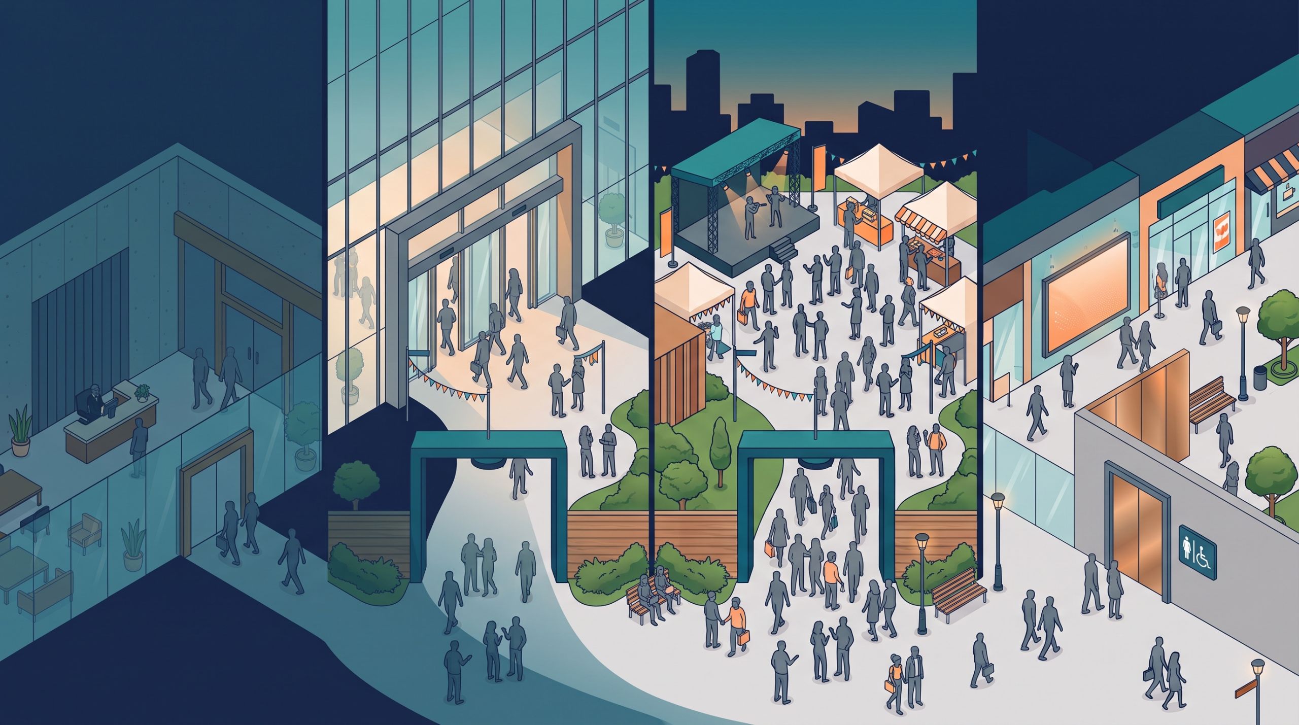 Various scenarios that benefit from knowing the footfall